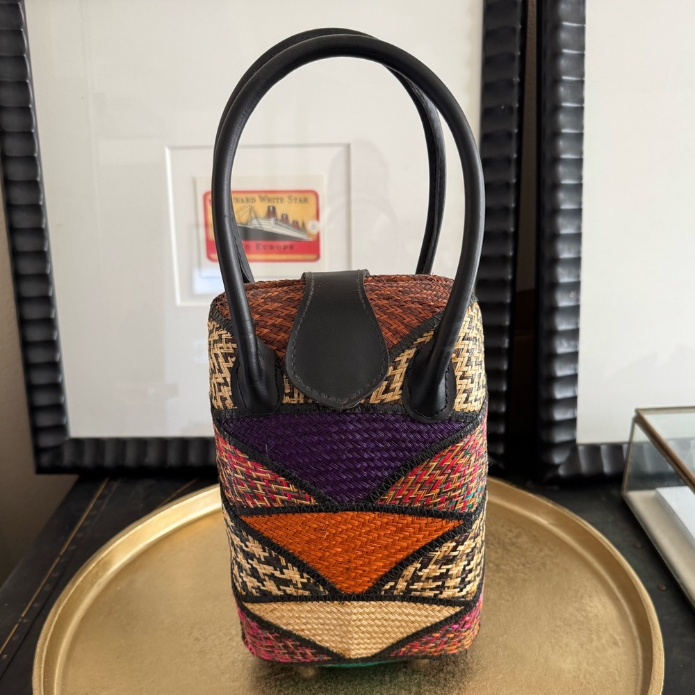 Unique structured woven purse